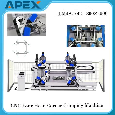 Four head CNC aluminum corner crimping machine WD4S 